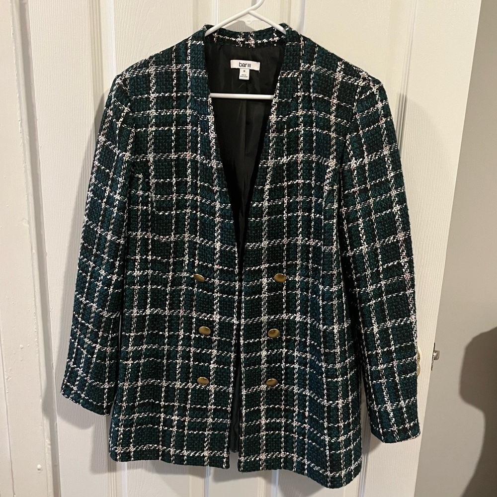 NWOT Bar III Emerald Blazer 💚